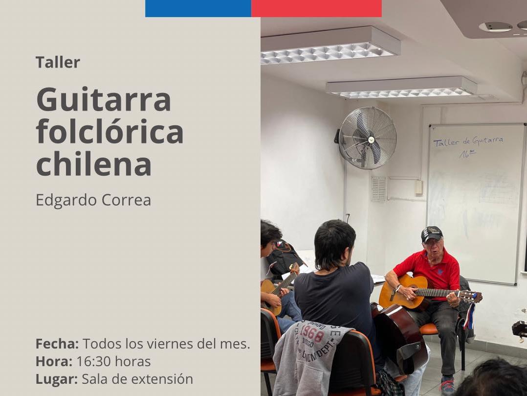 afiche taller de guitarra folclórica 