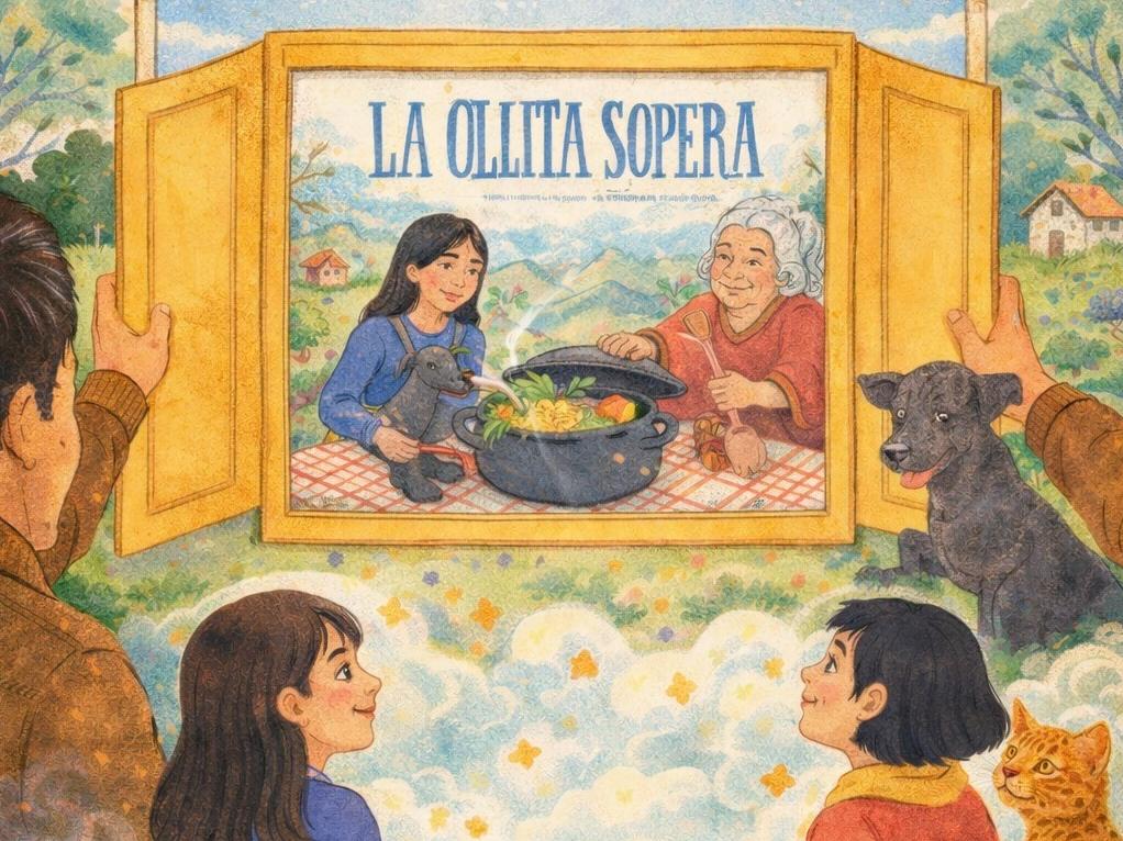 “La ollita sopera” cuentacuentos Kamishibai